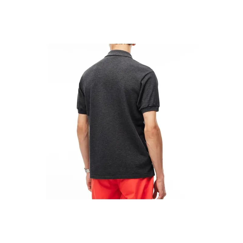 LACOSTE Polo Shirt Men's Black Gray Color-2