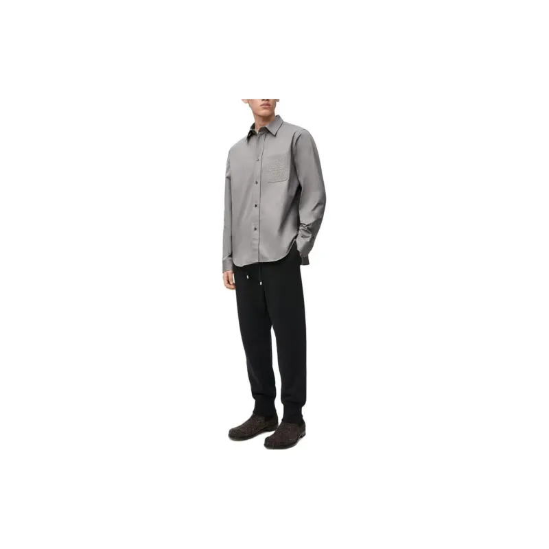 LOEWE SS24 Knitted Sweatpants Men's Black-1