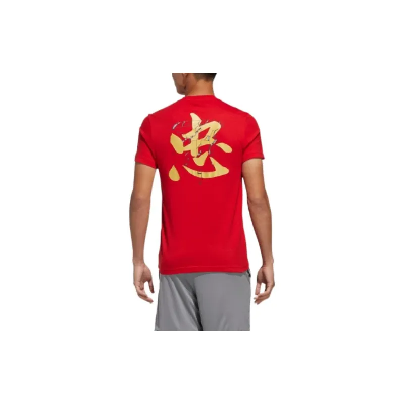 Adidas T Shirts Men Red-3