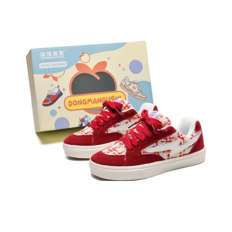 Anime Story Slip Resistant, Abrasion Resistant, Lightweight, Breathable Low Top Skateboard Shoes Unisex-7