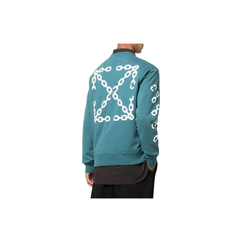 OFF WHITE Sweatshirts Unisex Blue-1