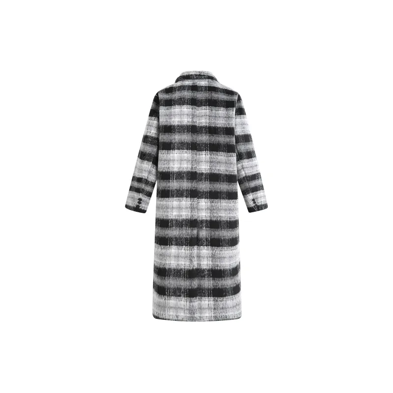 Hurley Coats Unisex Black Gray Plaid-1