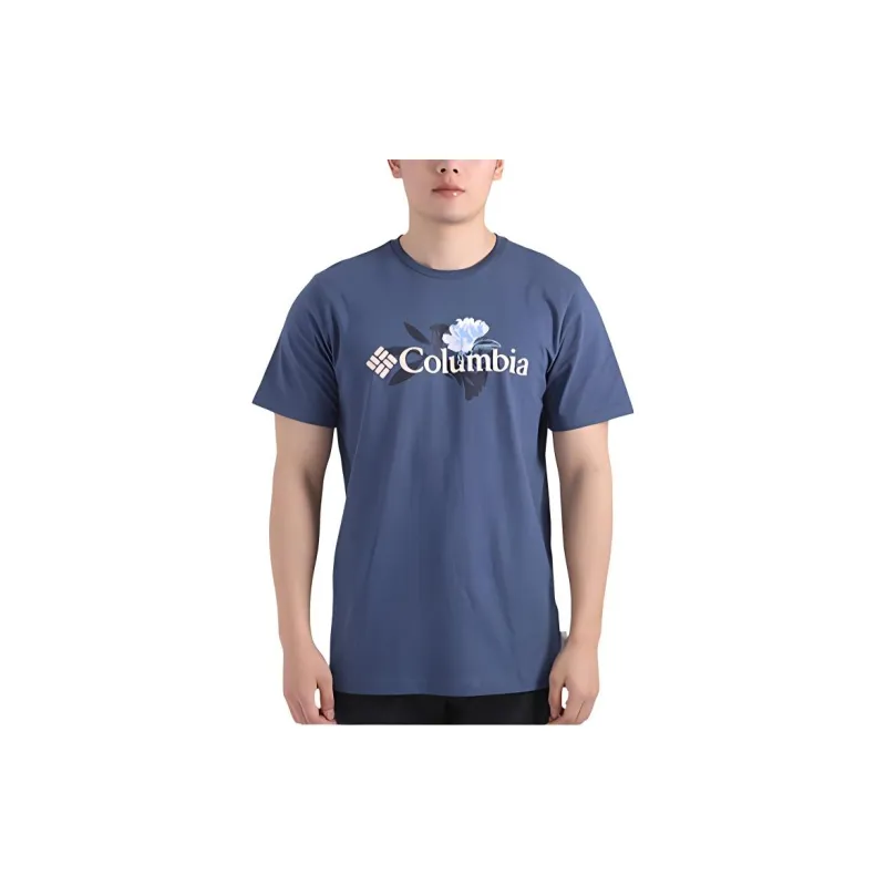 Columbia T Shirts Men Blue-2