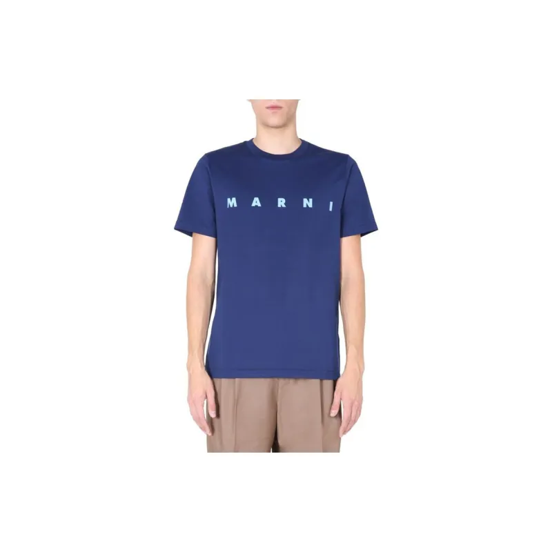 MARNI T-Shirts Men Blue-2