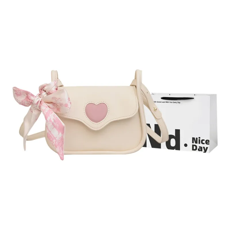 SWIMADE PU Crossbody Bag, Shoulder Bag Women's Black/Ecru/Pink-0