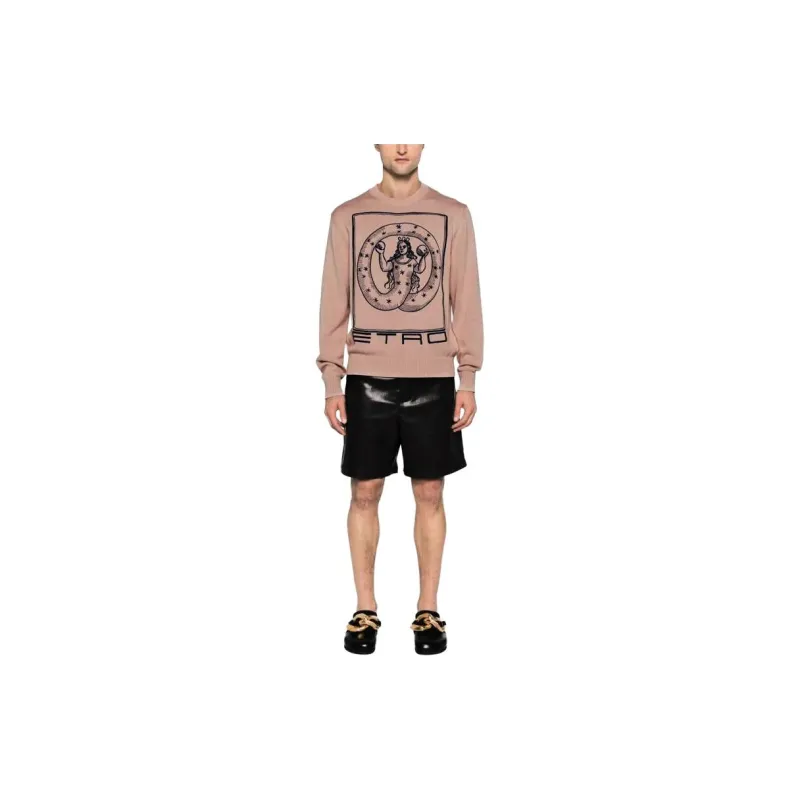 ETRO Motif Embroidered Knit Jumper-2