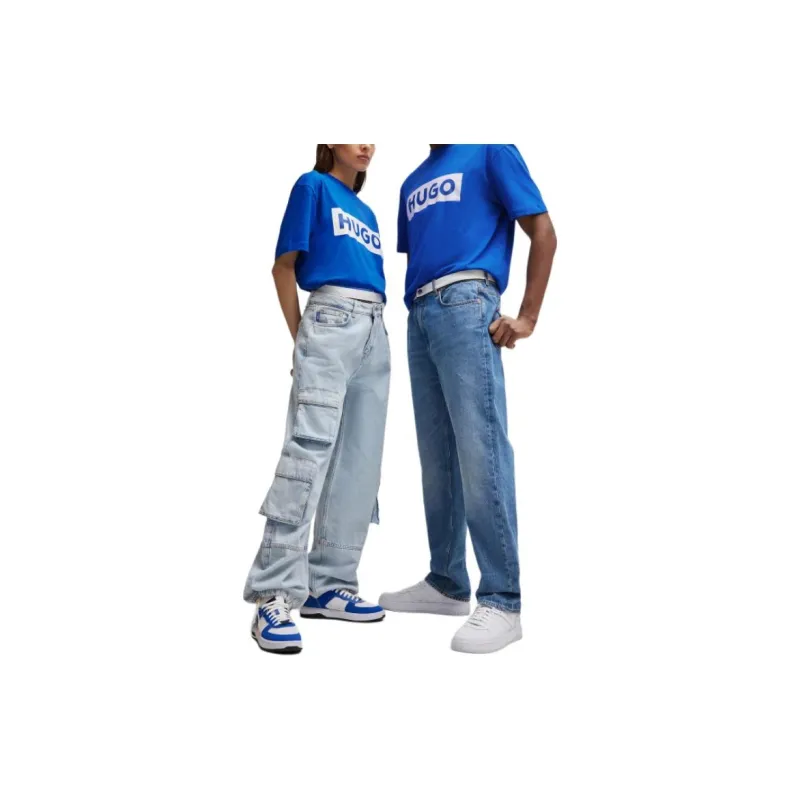 HUGO BOSS T-Shirts Unisex Blue-1