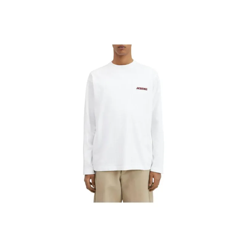 Jacquemus Le Pavane Logo Long Sleeve T Shirt-2