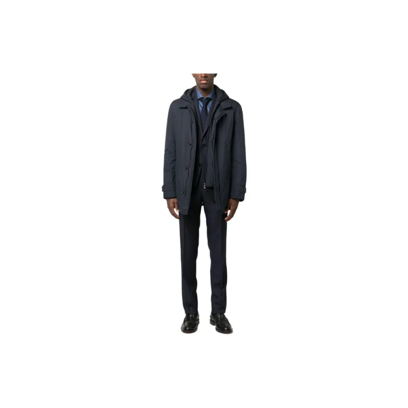 Corneliani Spread collar Padded Hooded Jacket-1