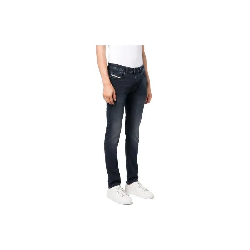 DIESEL Logo Patch Low Rise Jeans-3