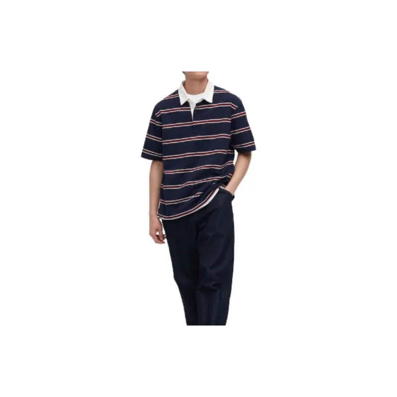 UNIQLO Polo Shirt Unisex Dark Blue-1