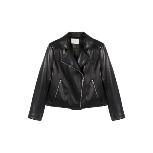 XIANGYING Leather Jackets Women's