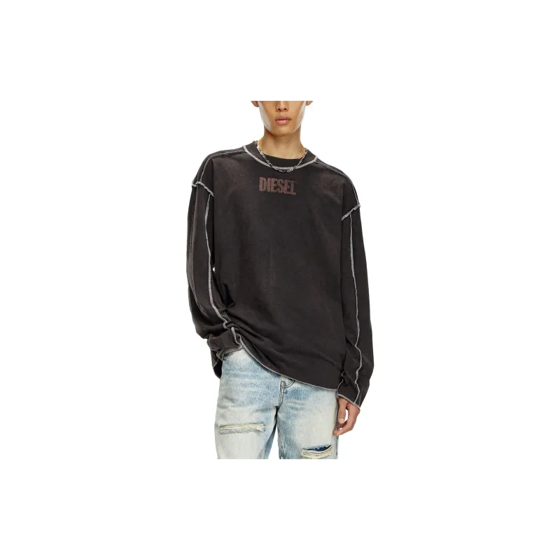 DIESEL FW24 T Shirt Men's Dark Gray-3