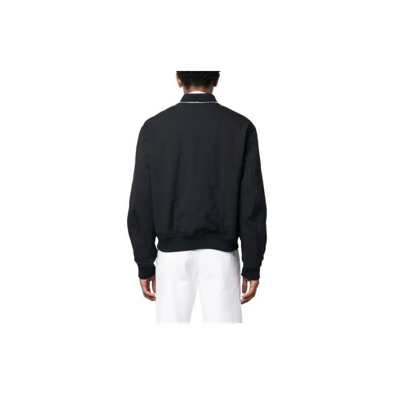 JIL SANDER Zip embellished Wool Bomber Jacket-2