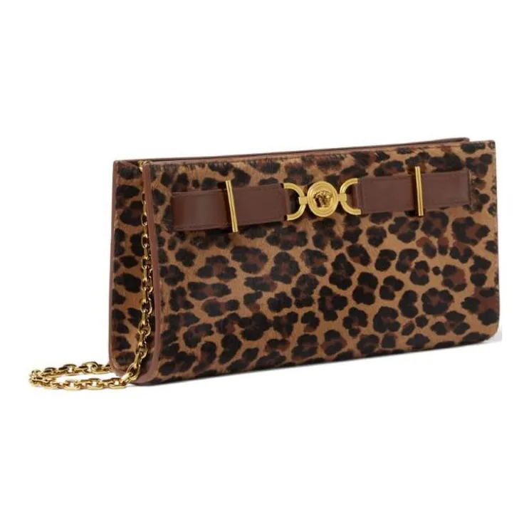 VERSACE Medusa '95 Leopard print Clutch Bag-1