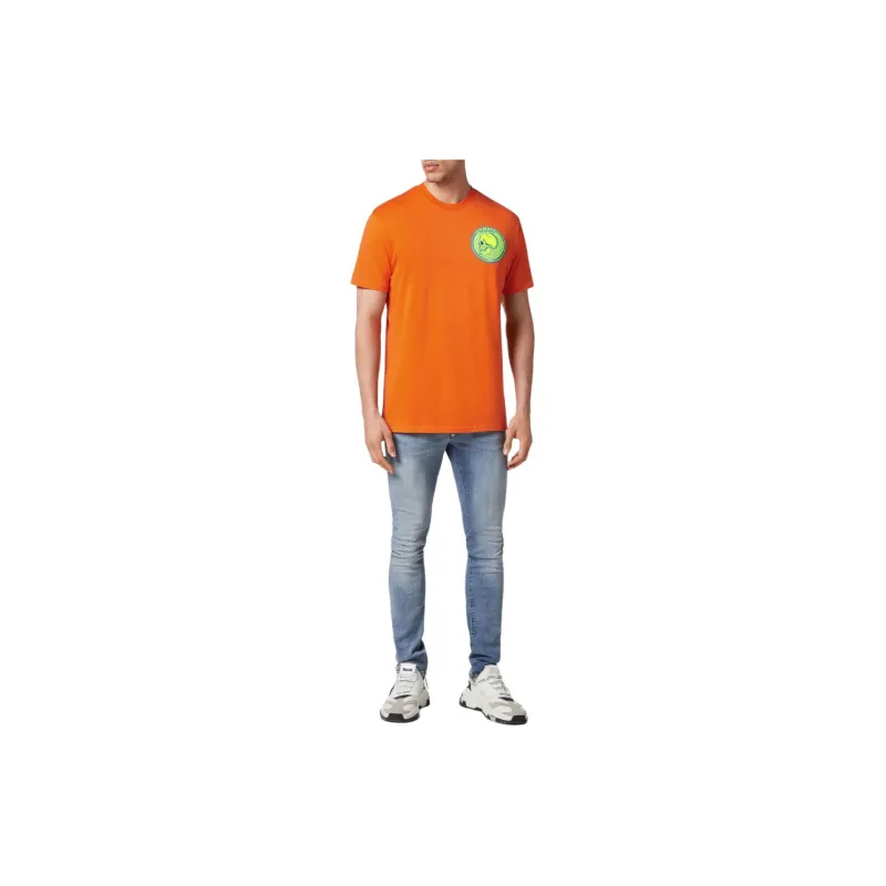 PHILIPP PLEIN SS24 T-Shirt Men's Pumpkin Orange-1