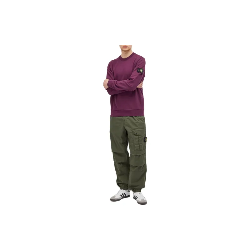 STONE ISLAND Logo Patch Crewneck Sweatshirt-2