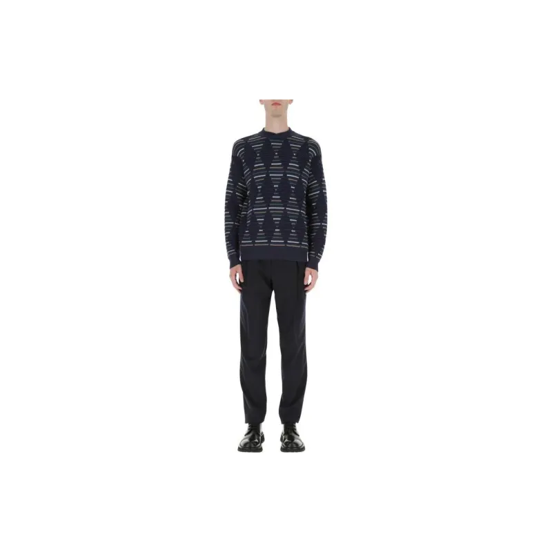 GIORGIO ARMANI Jacquard Crewneck Jumper-2