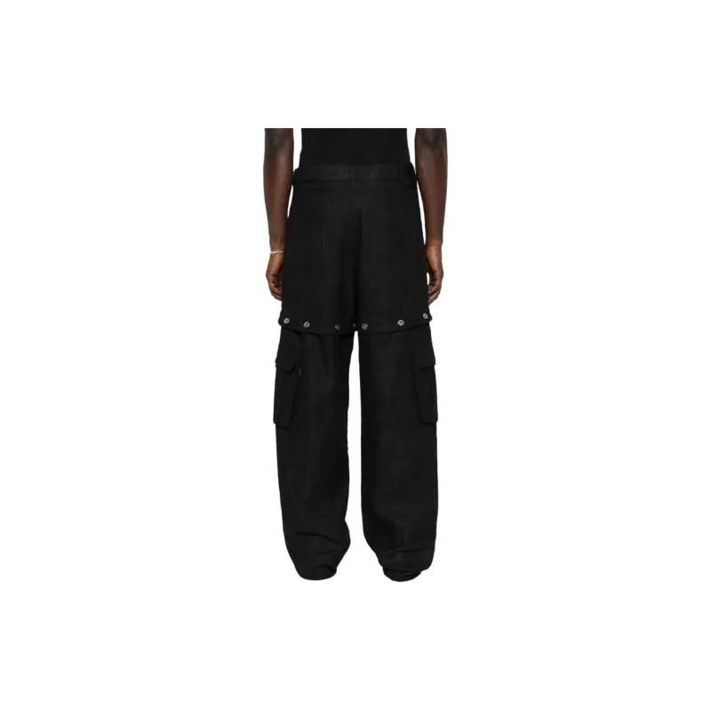 OFF WHITE Logo Embroidered Cargo Pants-2