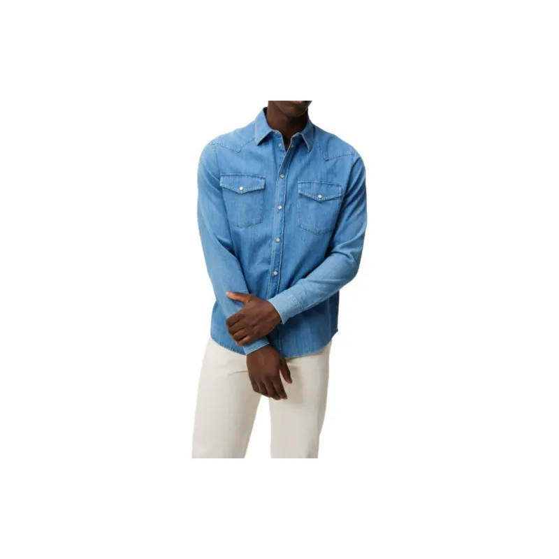 J.Lindeberg Shirt Men's Sapphire Blue-3
