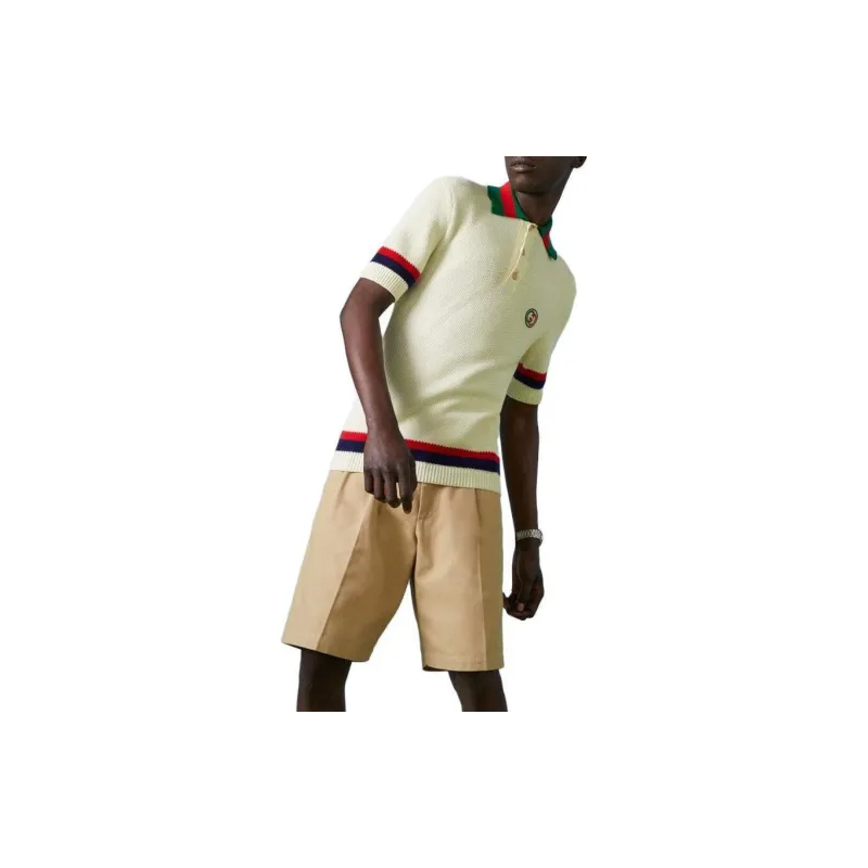 GUCCI Polo Shirts Men Ivory-7