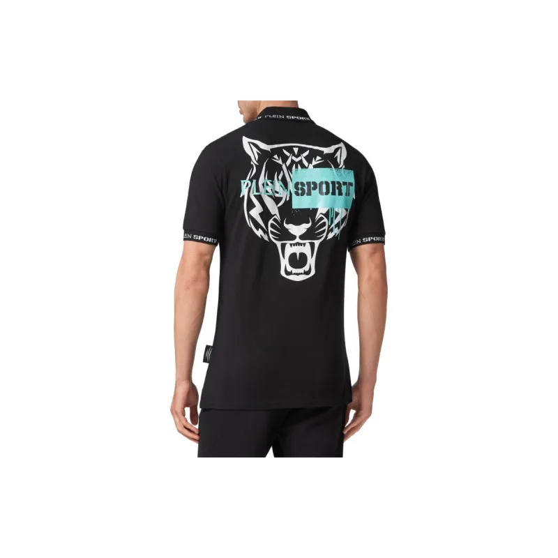 PLEIN SPORT Tiger print Short sleeved Polo Shirt-2