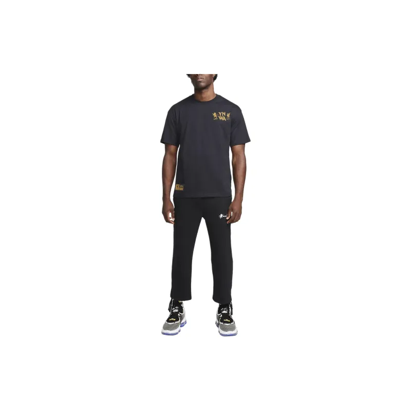 Nike Drop Shoulder Sleeve T Shirt Men's Black-4