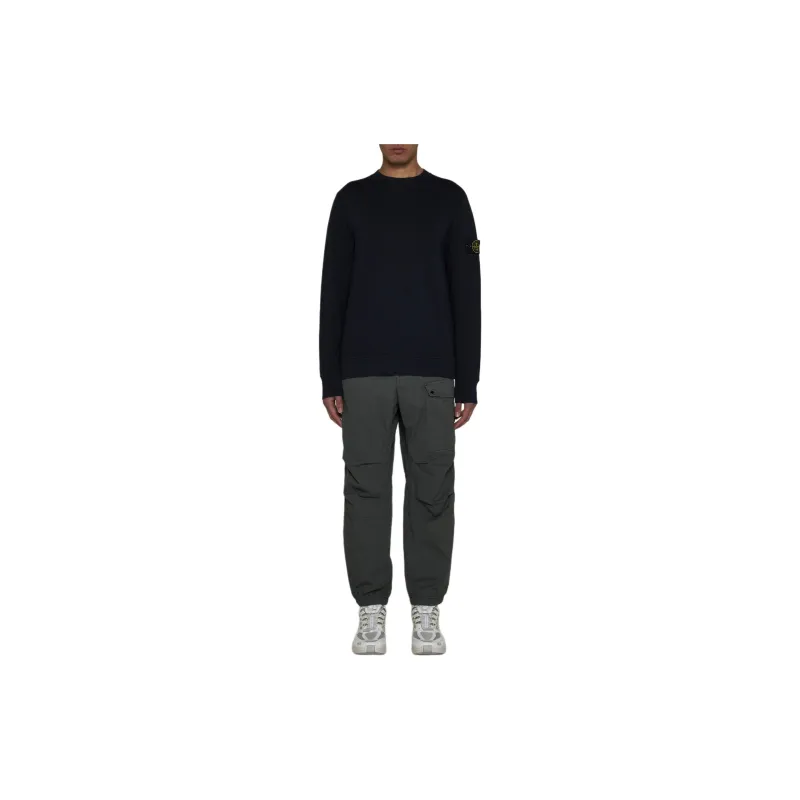 STONE ISLAND Logo Patch Crewneck Sweatshirt-3