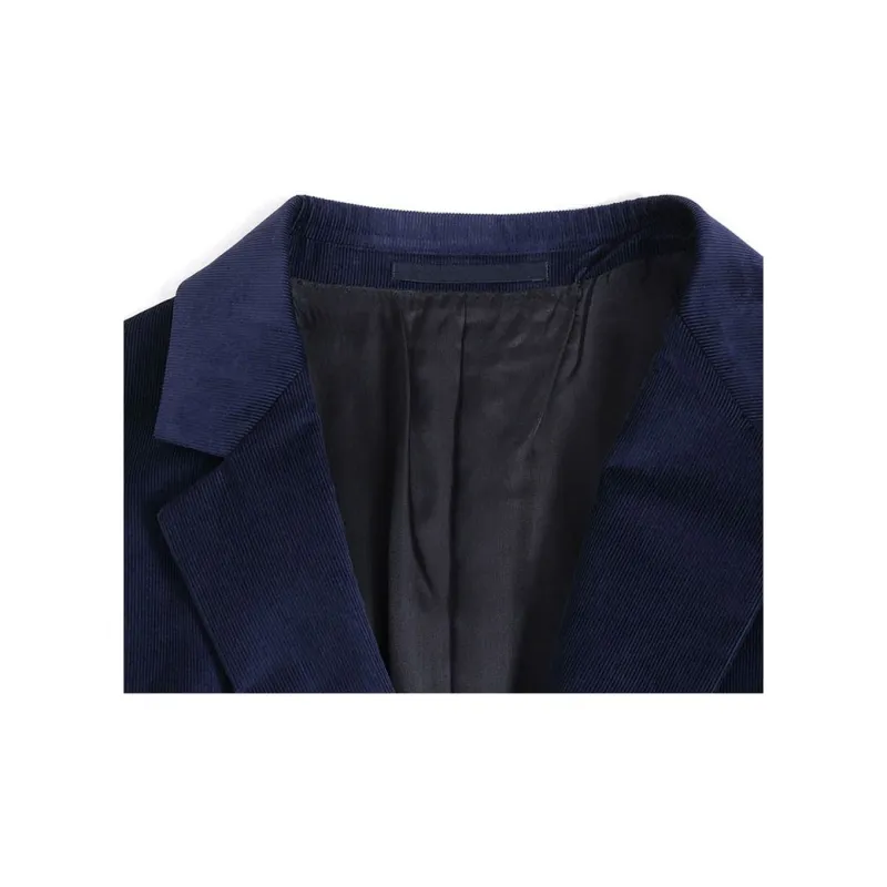 GUCCI Business Suit Coat Men's Navy Blue-4