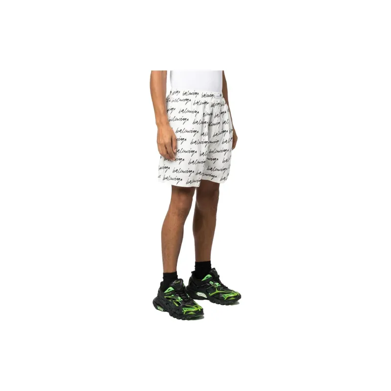 Balenciaga Casual Shorts Men White-3