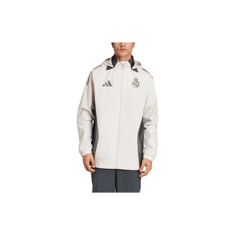 Adidas Real Madrid Retro Jackets & Coats Unisex Milk White-2