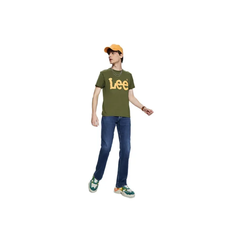 Lee T Shirts Men Olive Green-2