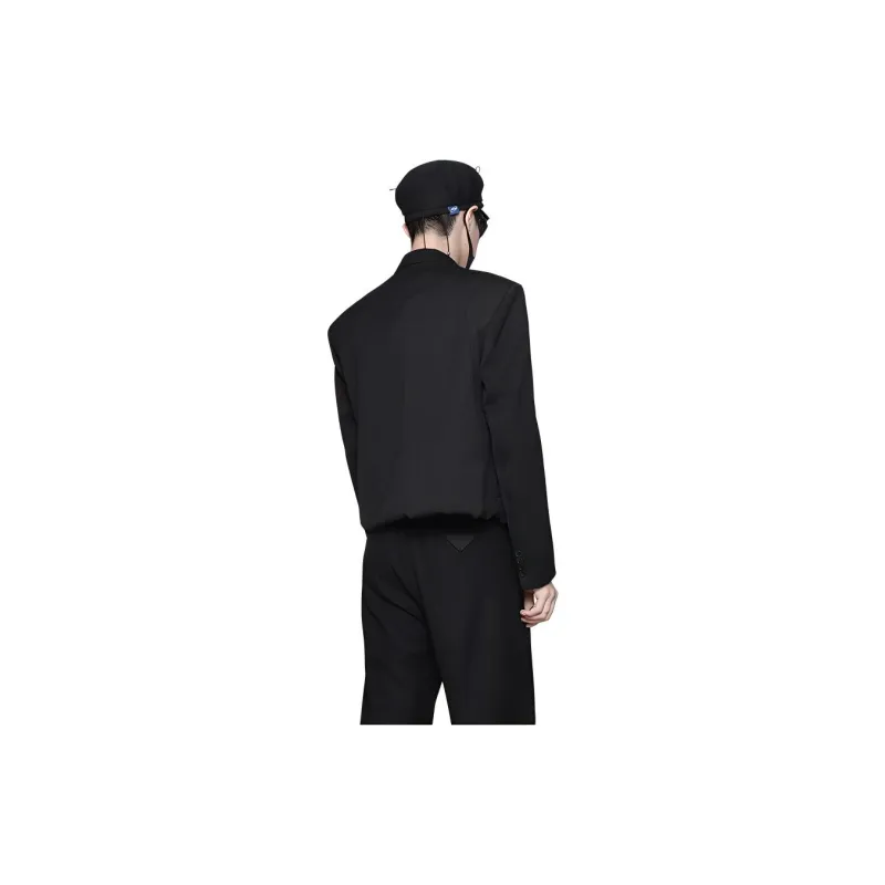 RAYSHOW Business Suit Men's Black-3