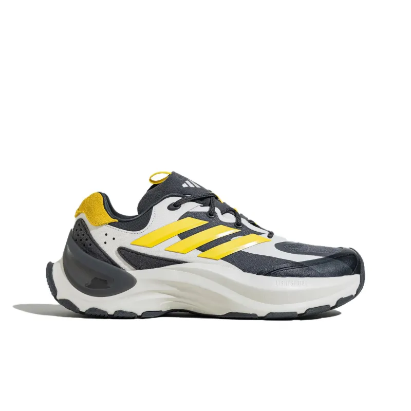 Adidas Maxxwavy Anti Slip Wear Resistant Low Top Chunky Sneakers Unisex Dark Gray Silver Yellow-1