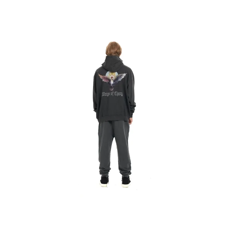 False Perception Sweatshirts Unisex Washed Black-3