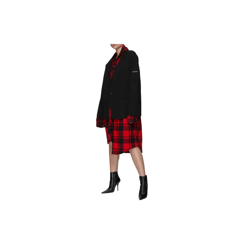 Balenciaga Business Suit Coat Men's Black-2