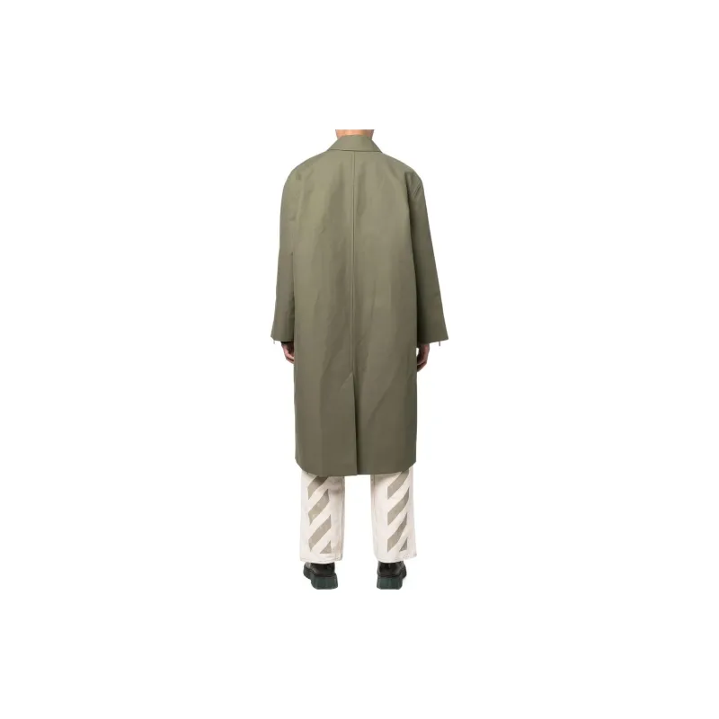 032c Logo plaque Trench Coat-2