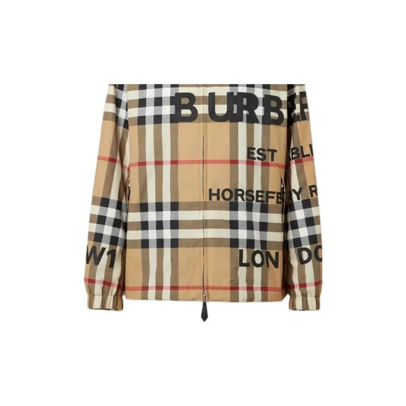 Burberry Horseferry Print Check Nylon Hooded Jacket-5