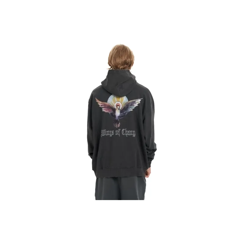False Perception Sweatshirts Unisex Washed Black-2