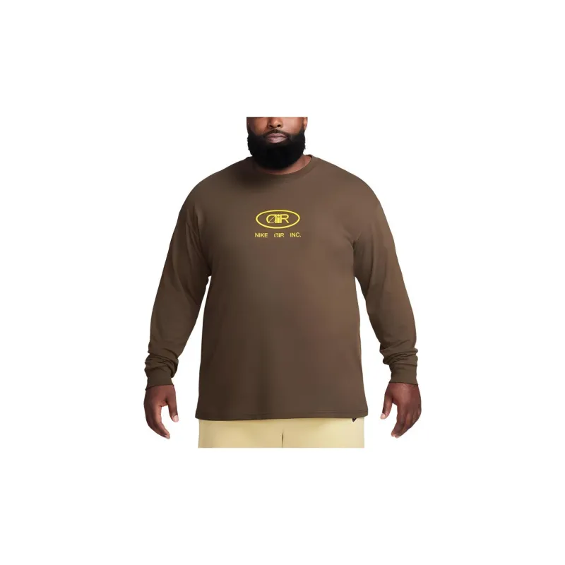 Nike T-Shirts Men Brown-4