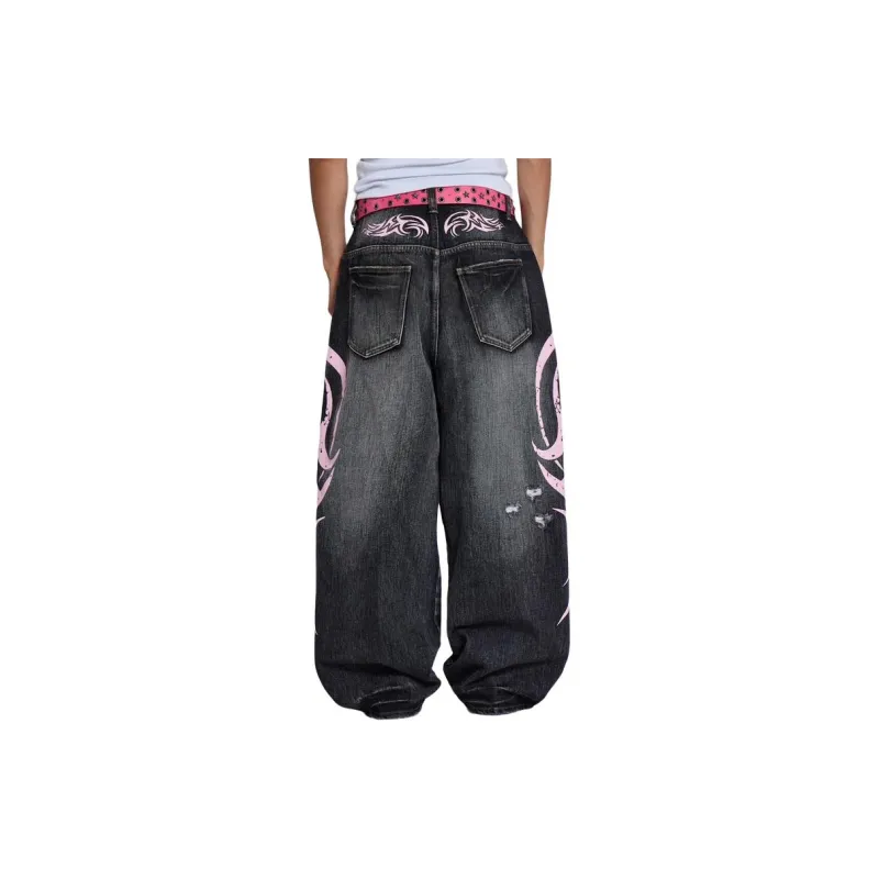 Jaded London Jeans Unisex Pink-2