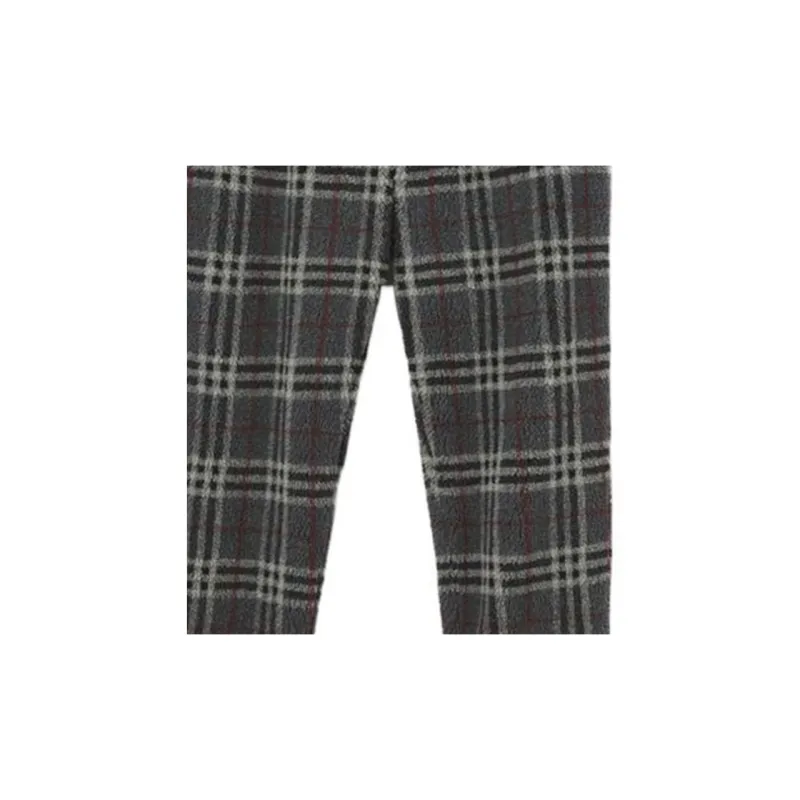 Burberry Dimitri Fleece Check Pants Dark Charcoal-5
