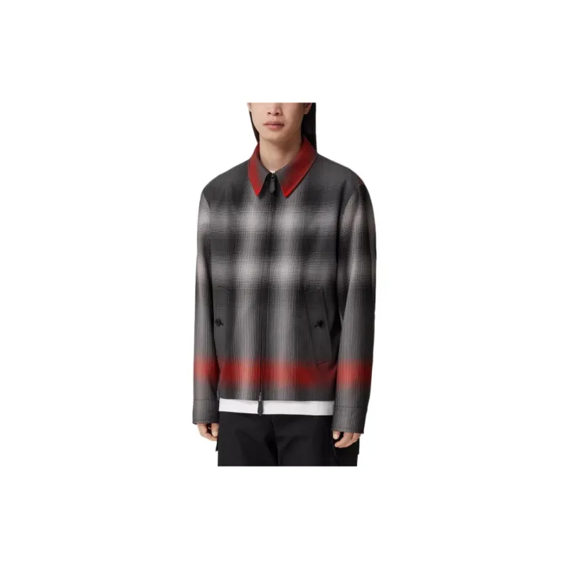 Burberry X Pop Trading Company Jackets Men Storm Gray-3