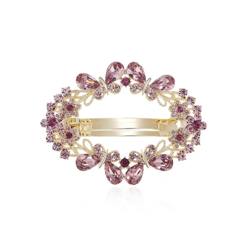 Yiru Butterfly Oval Alloy Hair Clips Women's