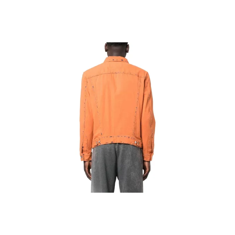 DIESEL Jackets Men Orange-2