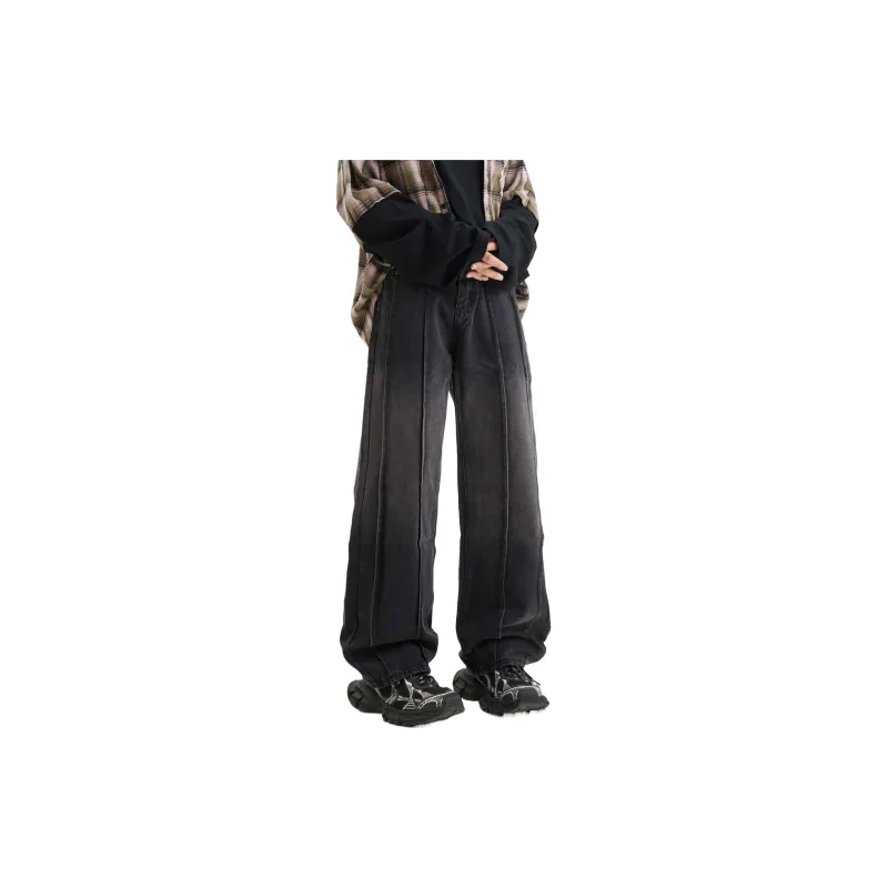 RCTAMY Jeans Unisex Black Gray-5