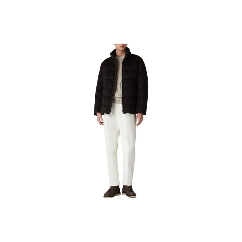 Loro Piana Tuul Bomber Jacket Jackets Coats Men's Dark Brown-2