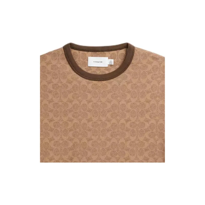 COACH SS24 T Shirt Unisex Brown-3