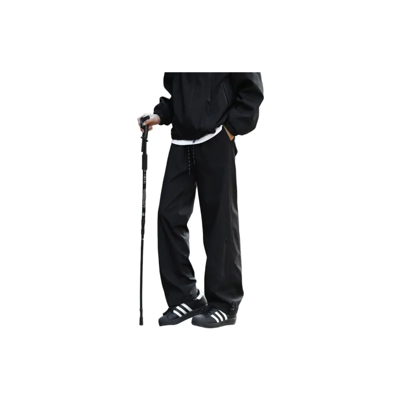 PAINT STAIN Casual Pants Unisex Black-12