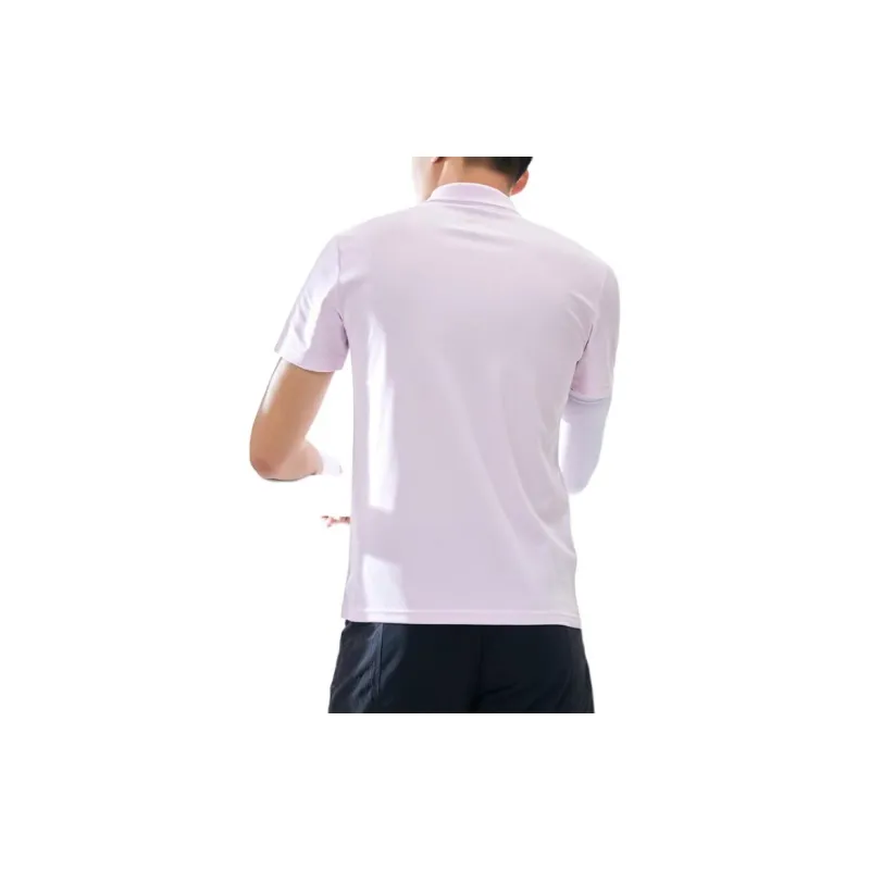 XTEP Comprehensive Training Short Sleeved Polo Shirt Men's Pink Purple-4